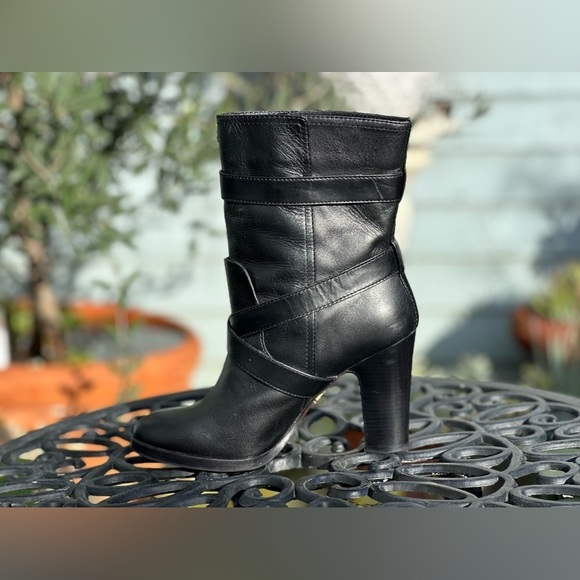 Pour La Victoire — Roslin Buckled-Wrap Leather Boots - Picture 5 of 9